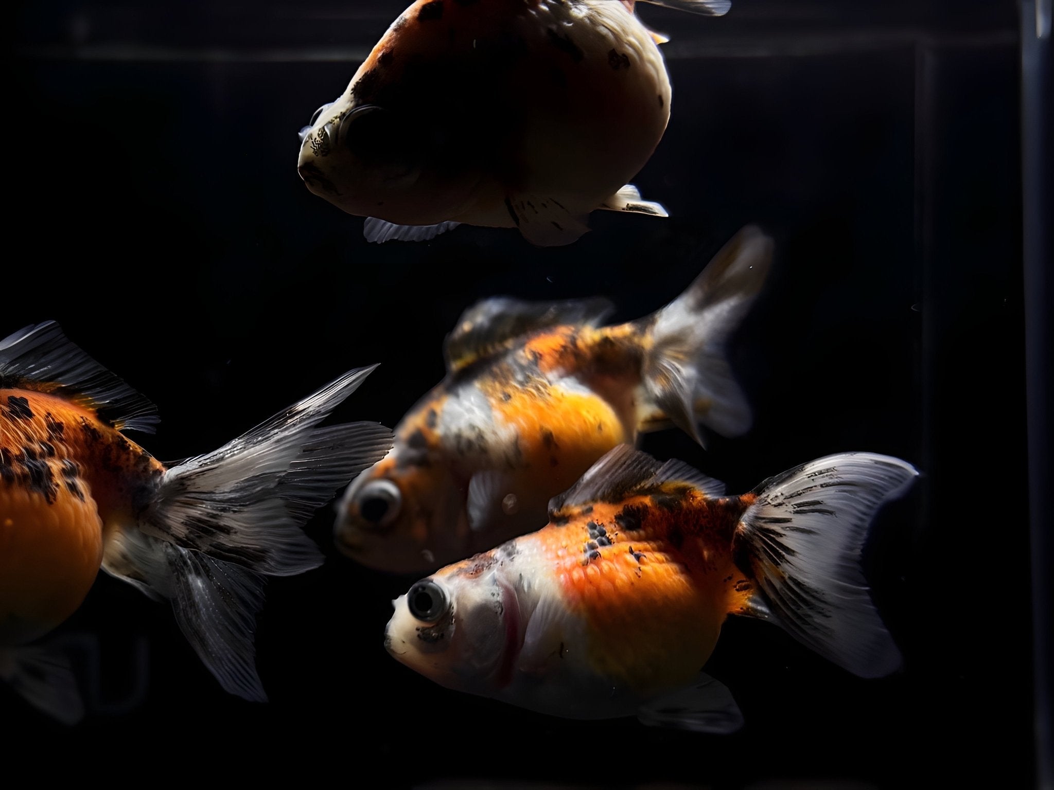 Calico Pearlscale Goldfish 2" - 2.5" - Aqua Huna