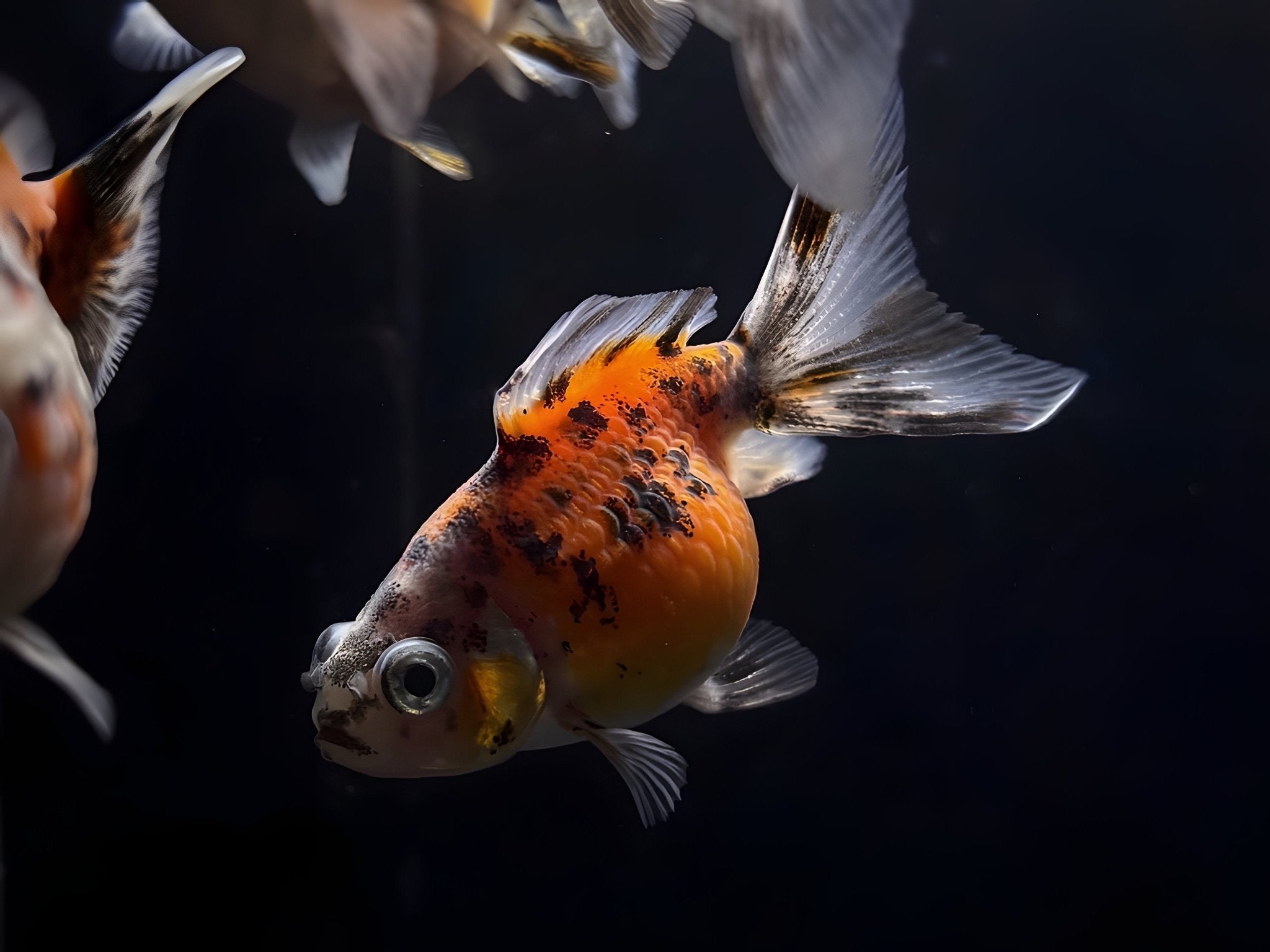 Calico Pearlscale Goldfish 2" - 2.5" - Aqua Huna